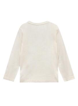 Camiseta Mayoral letras básica beige para niño