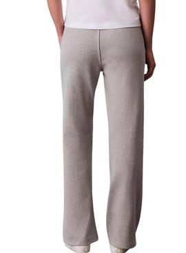 Pantalones de chándal Calvin Klein Logo gris para mujer