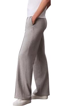 Pantalones de chándal Calvin Klein Logo gris para mujer