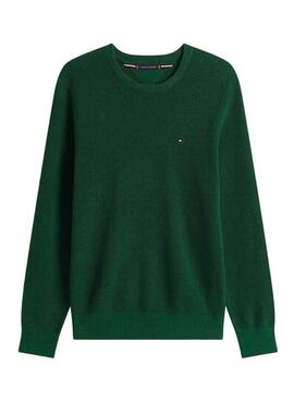 Jersey Tommy Hilfiger Essential Structure verde para hombre