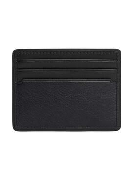 Tarjetero Tommy Hilfiger de piel Corporate negro para hombre