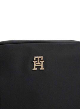 Bolso Tommy Hilfiger bandolera Popette negro para mujer