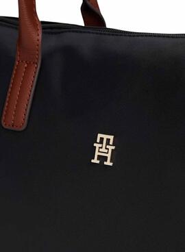 Bolso Tommy Hilfiger tote Popette negro para mujer