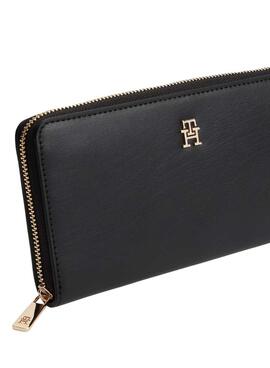 Cartera Tommy Hilfiger Icon Large negro para mujer