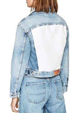 Cazadora Pepe Jeans Tess Mix Denim Mujer