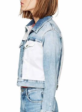 Cazadora Pepe Jeans Tess Mix Denim Mujer