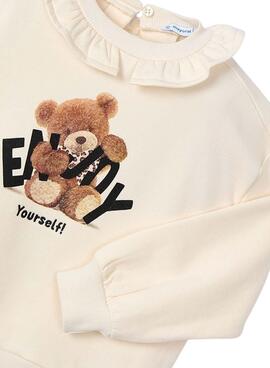Sudadera Mayoral cuello volante para niña
