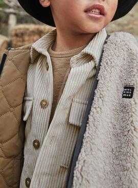 Chaquetón Mayoral reversible borrego para niño
