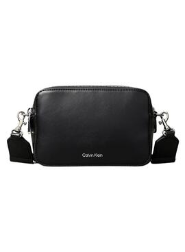 Bolso Calvin Klein doble cremallera negro para mujer