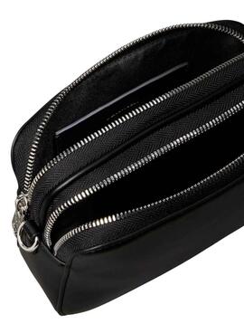 Bolso Calvin Klein doble cremallera negro para mujer
