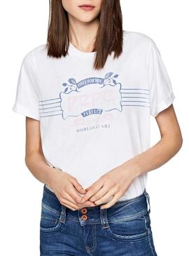 Camiseta Pepe Jeans Adette Blanco Mujer