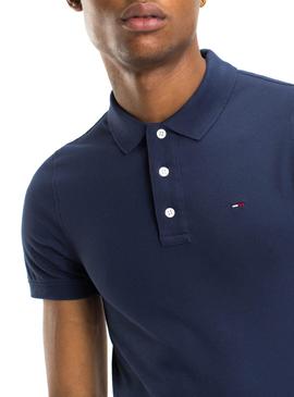 Polo Tommy Jeans Fine Marino Hombre