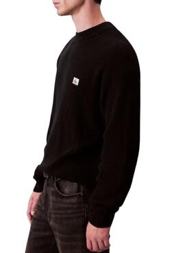 Jersey Calvin Klein Waffle negro para hombre