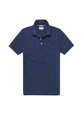 Polo Tommy Jeans Fine Marino Hombre