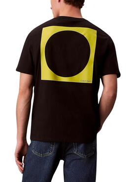 Camiseta Calvin Klein círculo negro para hombre