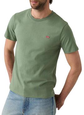 Camiseta Levis Original Housemark laurel verde para hombre
