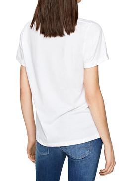 Camiseta Pepe Jeans Adette Blanco Mujer