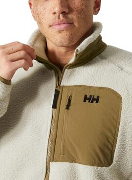 Chaqueta Helly Hansen Panorama Block de pelo beige para hombre