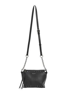 Bolso Pepe Jeans Edith con tachuelas negro para mujer
