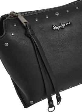 Bolso Pepe Jeans Edith con tachuelas negro para mujer