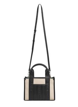 Bolso Pepe Jeans Zadie rectangular bicolor para mujer