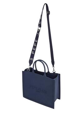 Bolso Pepe Jeans Gabrielle de goma marino para mujer