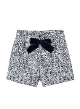 Short Mayoral lazo marino para niña