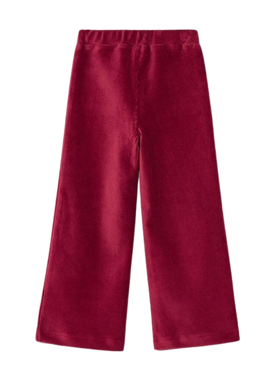 Pantalón Mayoral punto pana granate para niña 