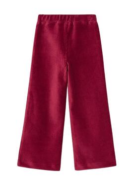 Pantalón Mayoral punto pana granate para niña 