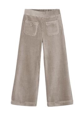 Pantalón Mayoral punto pana beige para niña 