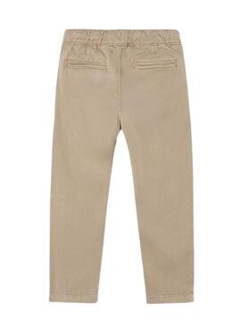 Pantalón chino Mayoral jogger tostado para niño