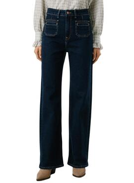 Pantalón Vaquero Pepe Jeans Lexa Rinse recto para mujer