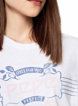 Camiseta Pepe Jeans Adette Blanco Mujer