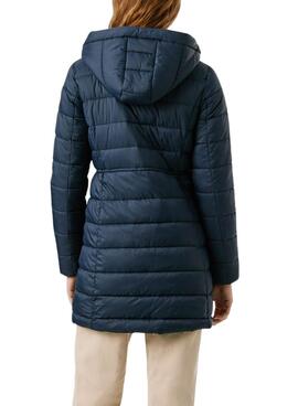 Plumífero Pepe Jeans Sally largo marino para mujer