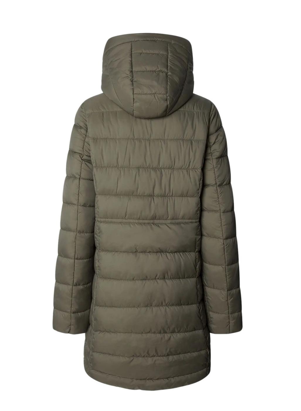 Plumífero Pepe Jeans Sally largo verde para mujer