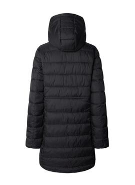 Plumífero Pepe Jeans Sally largo negro para mujer