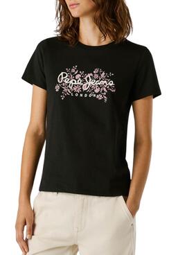 Camiseta Pepe Jeans Bero negro para mujer