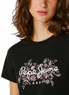 Camiseta Pepe Jeans Bero negro para mujer