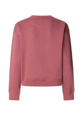 Sudadera Pepe Jeans Baddy cuello redondo rosa para mujer