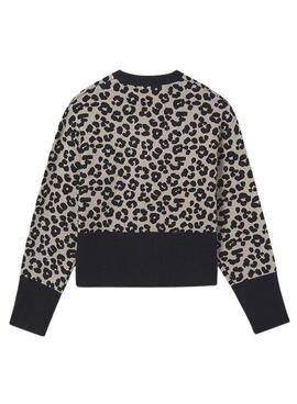 Jersey  Mayoral animal print crop para niña