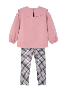 Conjunto Mayoral legging cuadros y sudadera niña