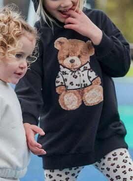 Vestido Mayoral felpa capucha para niña