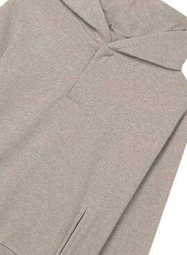 Sudadera Mayoral capucha tapeta beige para niño