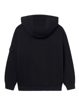 Sudadera Mayoral contraste negro para niño