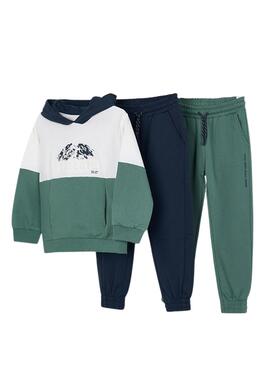 Chándal Mayoral 2 pantalones verde para niño