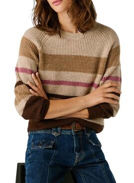 Jersey Pepe Jeans Cassandra de rayas para mujer
