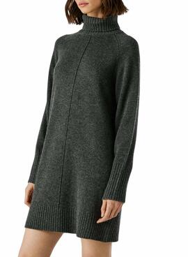 Vestido Pepe Jeans Carola de punto gris para mujer