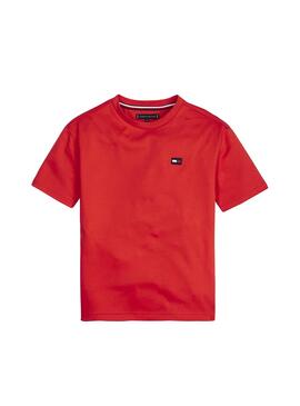 Camiseta Tommy Hilfiger Boxy Back Rojo Niño