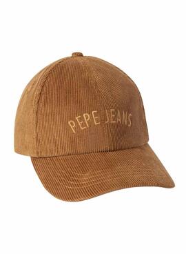 Gorra Pepe Jeans Fancy de pana camel para mujer