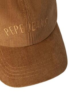 Gorra Pepe Jeans Fancy de pana camel para mujer